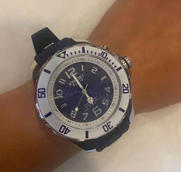 NWT Kyboe! The Original Giant Mariner Watch, Blue/Silver, Unisex MS.48-004.15 - Image 8
