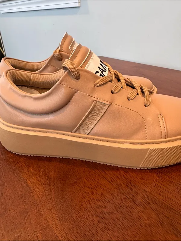Ganni Sporty Mix Cupsole Platform Sneaker Size 7.5 - Image 5