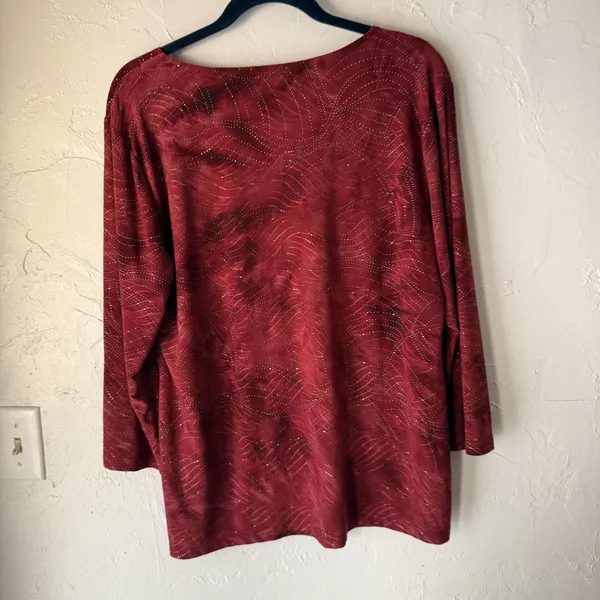 JM Collection Y2k Womens Large Metallic‎ Studded Pullover Stretchy Whimsigoth - Image 9