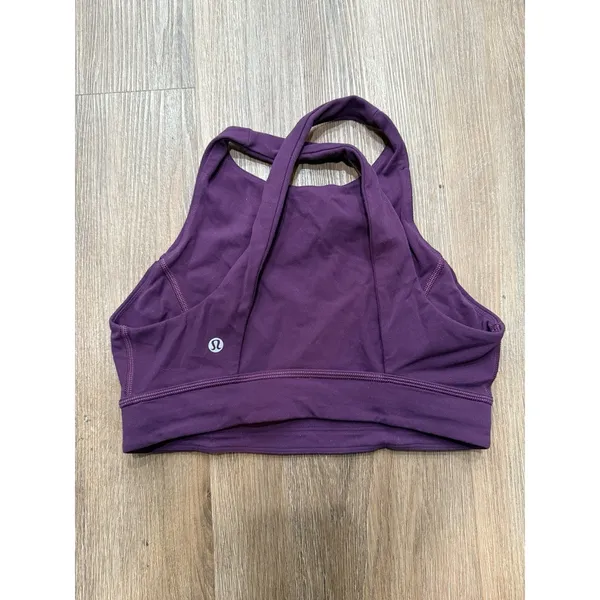 Lululemon Simply‎ Bare Sports Bra Women's Size 4 Purple - Image 3