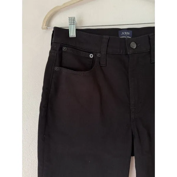 NWD J. Crew Essential Straight Black Jeans Women’s Size 28 All Day Stretch - Image 5
