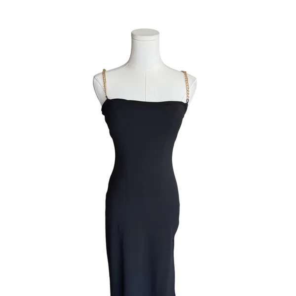 Nookie - Estelle Chain Strap Backless Gold Chain Straps Evening Dress Sz Xs - Image 6