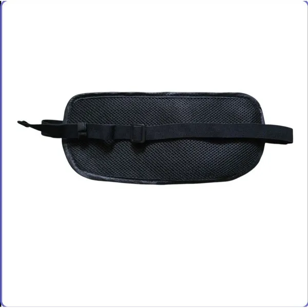 Travel Money Belt Waist Bag Fanny Pack Hidden Wallet Black 2-pocket Zip Adjust - Image 3