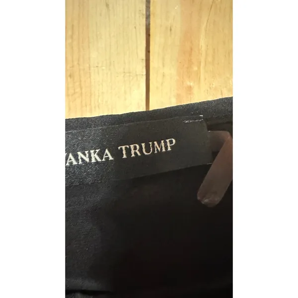 Ivanka Trump Womens Black‎ Cap Sleeve Pocket Top Blouse Career Size S - Image 3