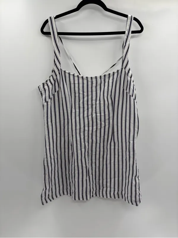 By Anthropologie Square summer Neck Gauze Mini Dress size large petite LP NWT - Image 4