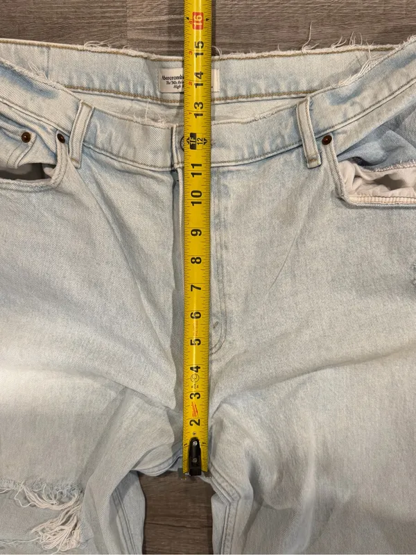 Abercrombie & Fitch Women's High Rise 90s Relaxed Wide Leg Jeans Size 33/16 - Image 7