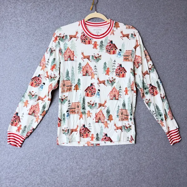 Pottery Barn Kids Holiday Gingerbread Organic Cotton Pajama Set Adult S and L - Image 3