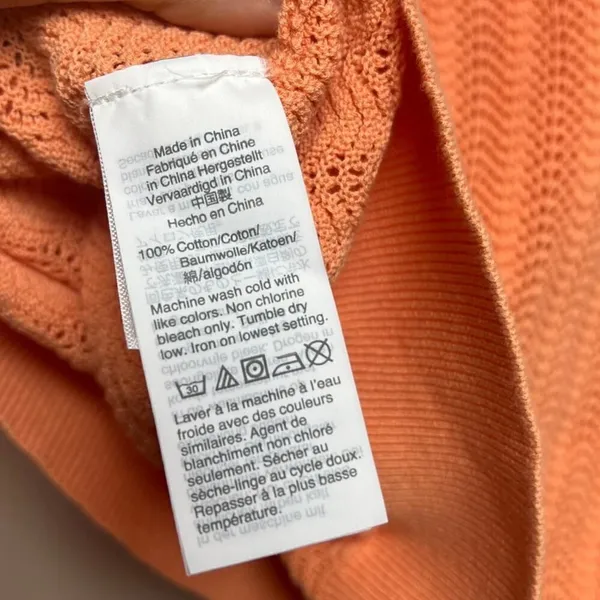 J. Crew Pointelle Ruffle Mockneck Sweater Sz. S - Image 5