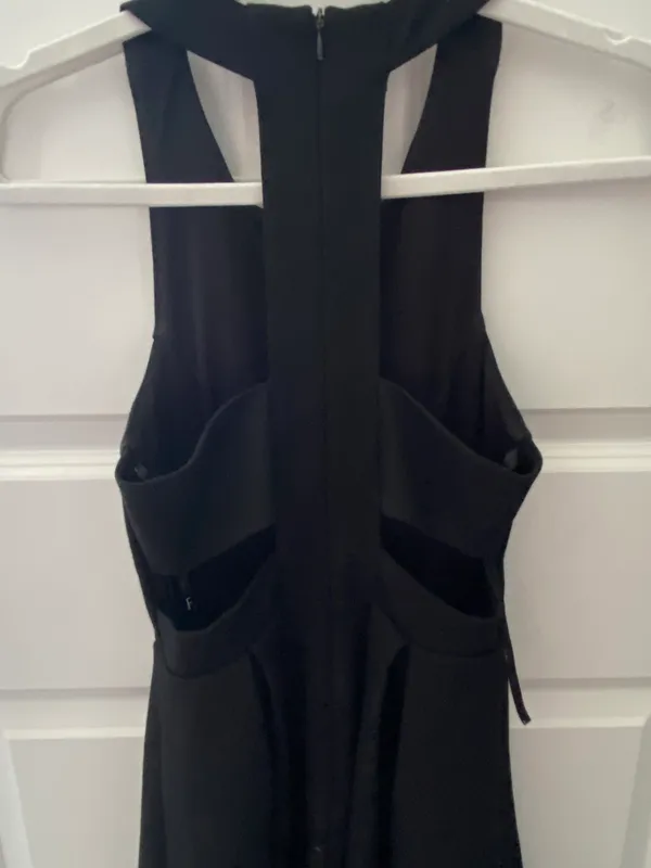 Black Lulus Skater Mini Dress with Cutouts - Image 4