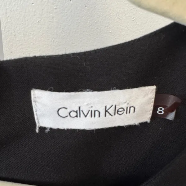 Calvin Klein Womens Black Sleeveless Keyhole Fit and Flare A-Line Dress Size 8 - Image 6