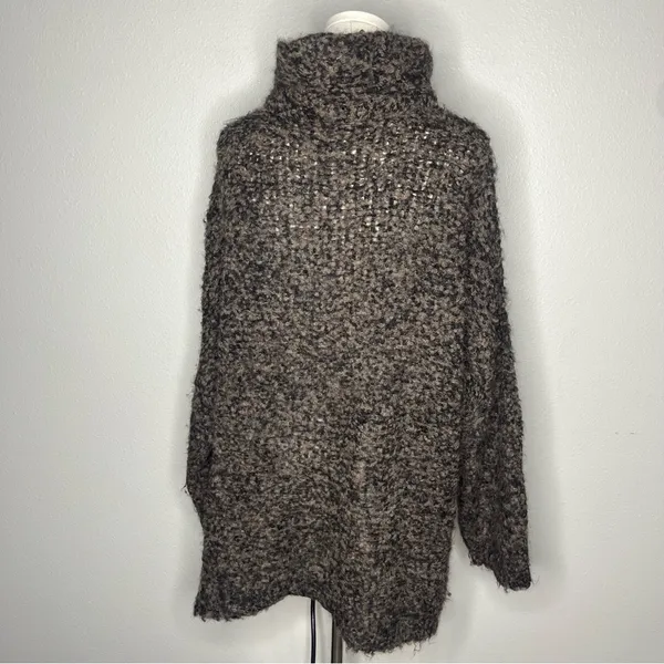 Free People Brown Alpaca Blend Knit Turtleneck She’s All That Tunic Sweater - Image 2