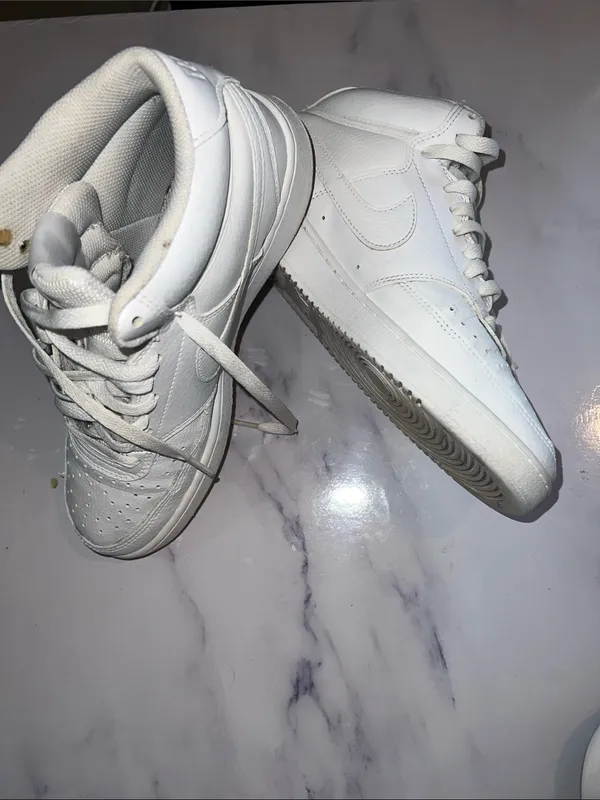 Nike Court Vision Mid Basketball Sneakers CD5436-100 White New Women's Size 8.5 - Image 4