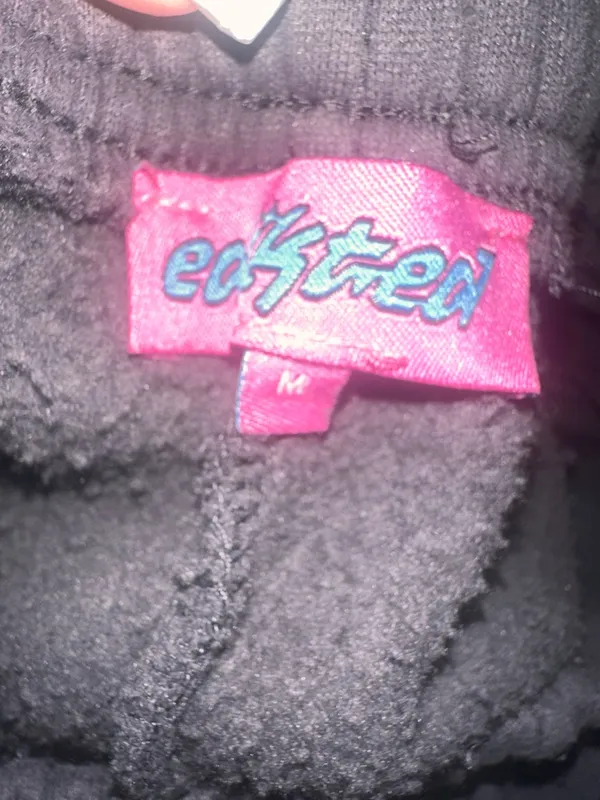 Edikted Pink Bow Matching Set Dark Grey Hoodie & Wide Leg Sweatpants Coquette - Image 5