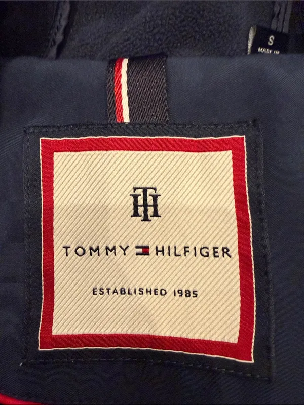 Tommy Hilfiger Jacket Women’s Small Blue Hooded - C27 - Image 2