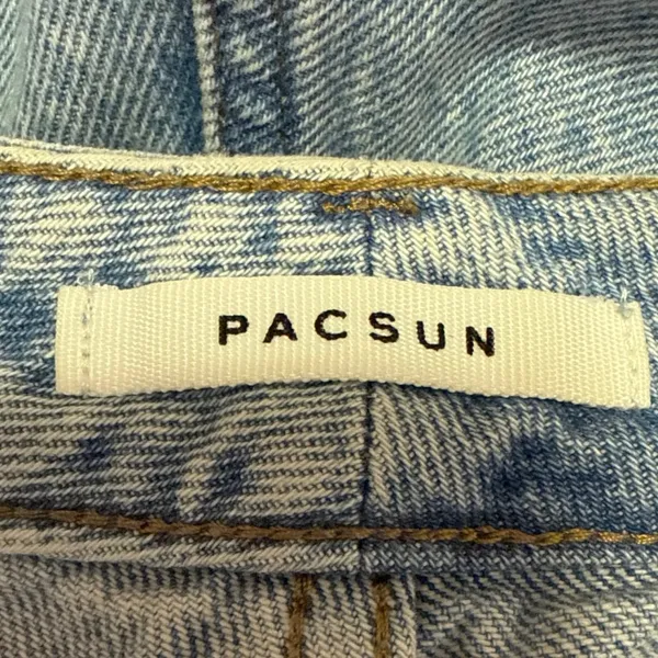 Pacsun Women's Blue Distressed Light Wash High Rise Straight Denim Jeans Size 29 - Image 4