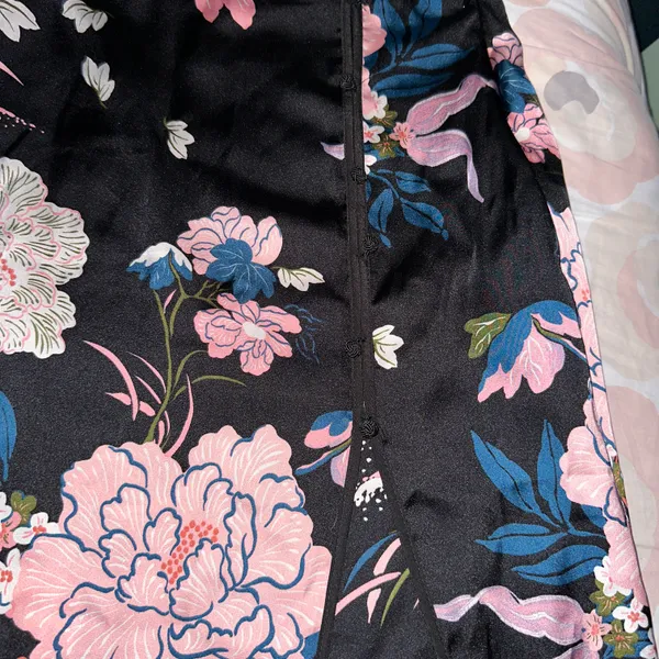 ZARA Floral Satin Skirt - Image 3
