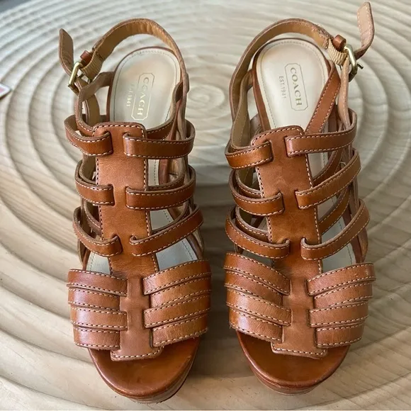 Coach Genuine Leather‎ Wedges Shoes - Image 2