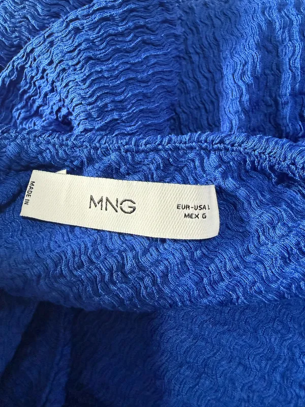 Mango Blue One Shoulder Top - Image 5