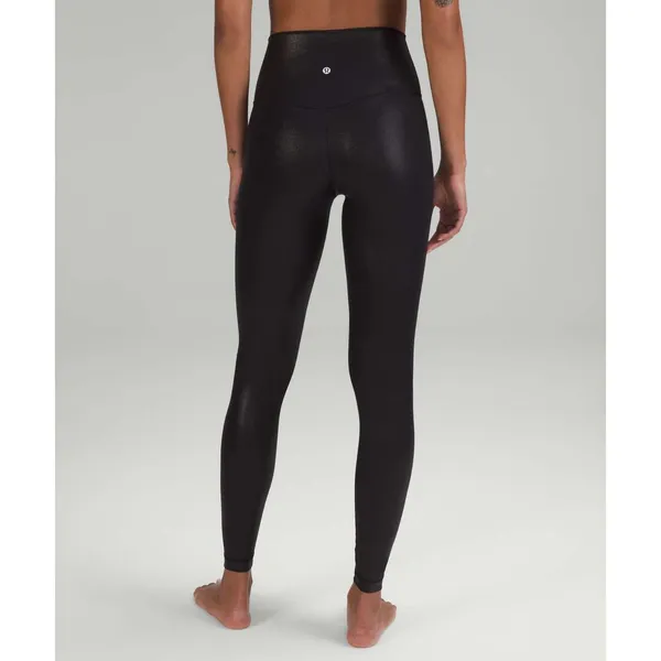 Lululemon Align high Rise Pant 28"- Shine (Radiate Foil Print Black) - Image 2