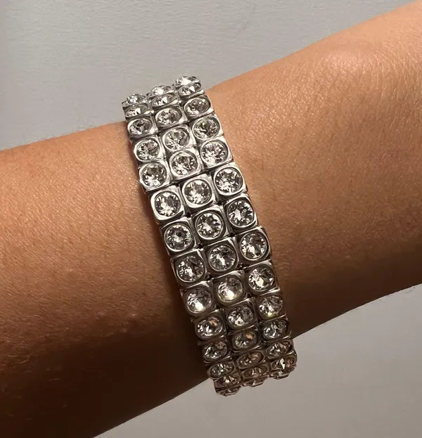 Swarovski Touchstone Crystal By Tribeca Stretch Bracelet - Image 2