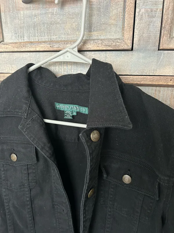 Silver Jeans Co Lauren Jean Jacket Ralph Denim black - Image 2