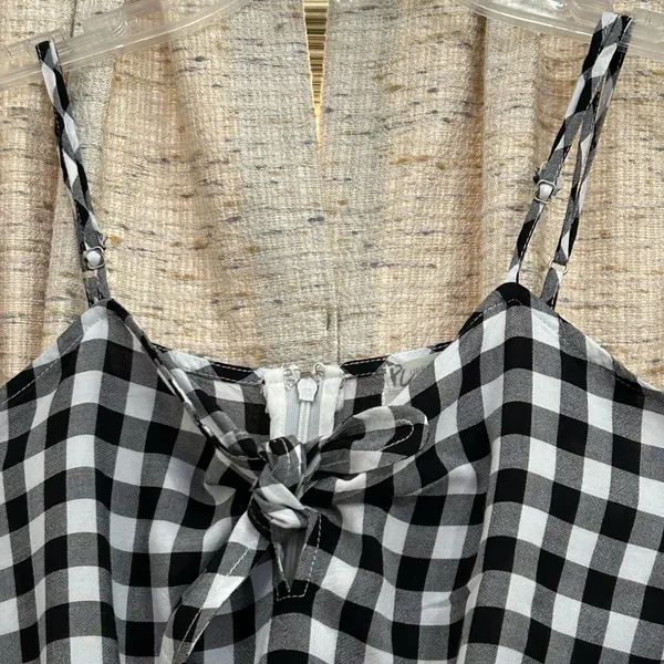 Urban Outfitters Tie Front Gingham Romper  - Image 2