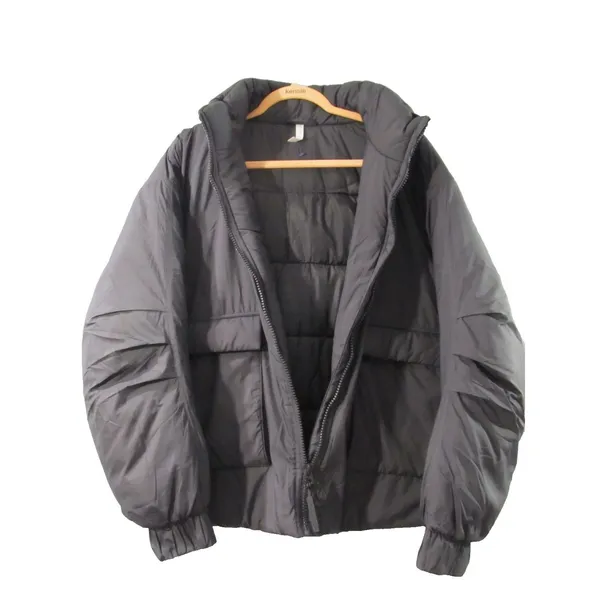 Fabletics Black Puffer Coat XL | Warm Winter Outerwear, Athletic Style - Image 7