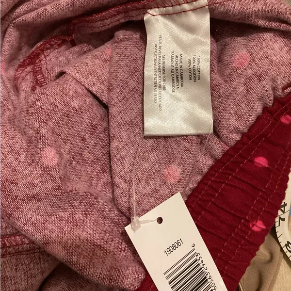 GAP Red and Pink Polka Dot Lounge Pants - Image 3