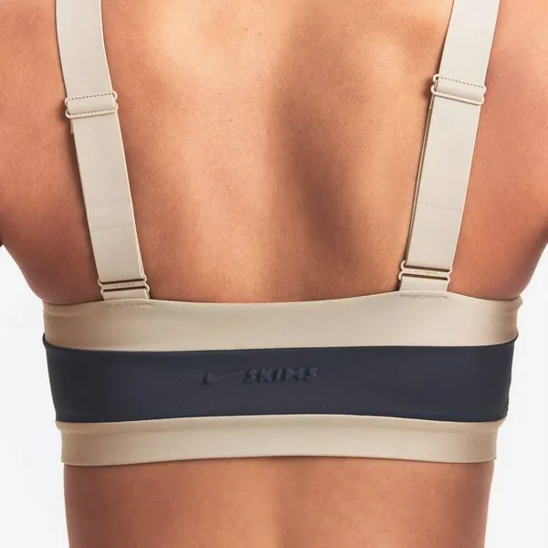 Nike Skims Matte Shine Mix Straight Neck Bra Deep Royal Stone Size Large - Image 11