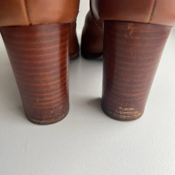Ralph Lauren Mylah Brown Leather Ankle Boots - Image 7