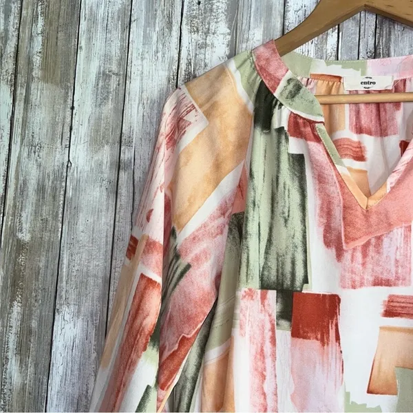 Entro Abstract Printed Blouse •Small - Image 2