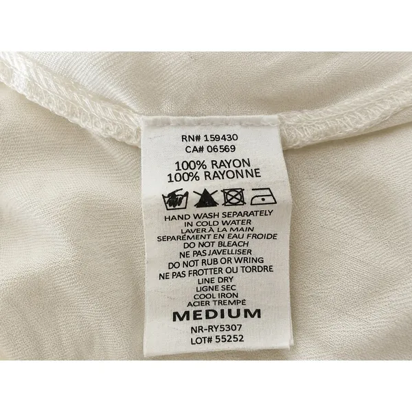 Elan White Sheer Asymmetric Handkerchief Hem Slip Dress Boho Resort Midi Medium - Image 6