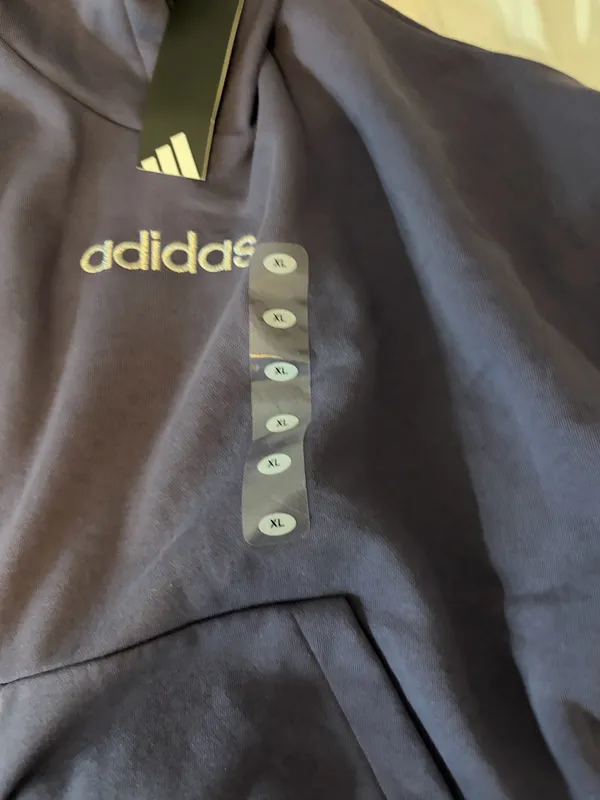 Adidas purple hoodie with logo(child XL) - Image 3