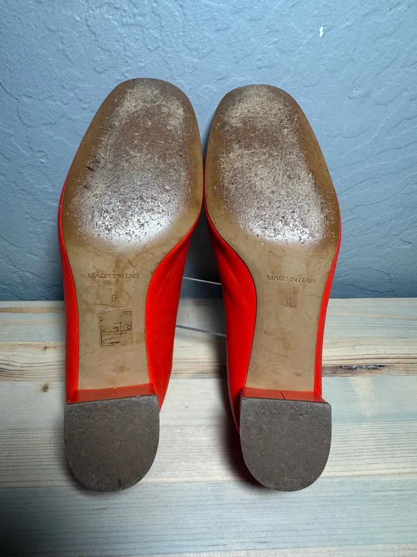Everlane The Day Heel Italian Leather Red size 6 - Image 4
