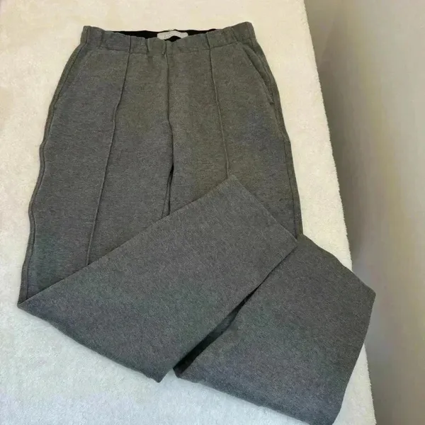 Everlane The Dream Pant XS Heather Grey Charcoal Tapered Tailored Stretch - Image 4