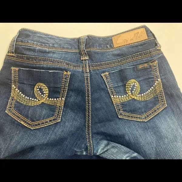 SEVEN 7, Women’s Embellished Denim Jeans, Sz 27‎ - Image 10