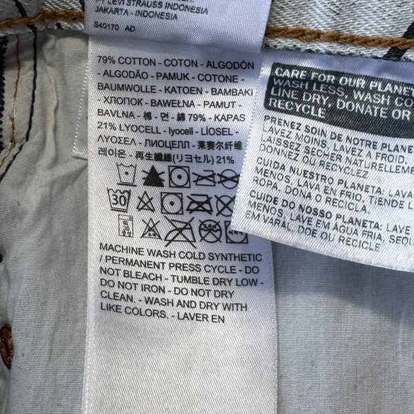 Levis x Farm Rio Ribcage Straight Jeans Womens 24 Blue Tropical Ankle High Rise - Image 11