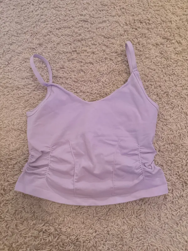 Free People Movement Good Karma Ruched Crop Tank - Image 4