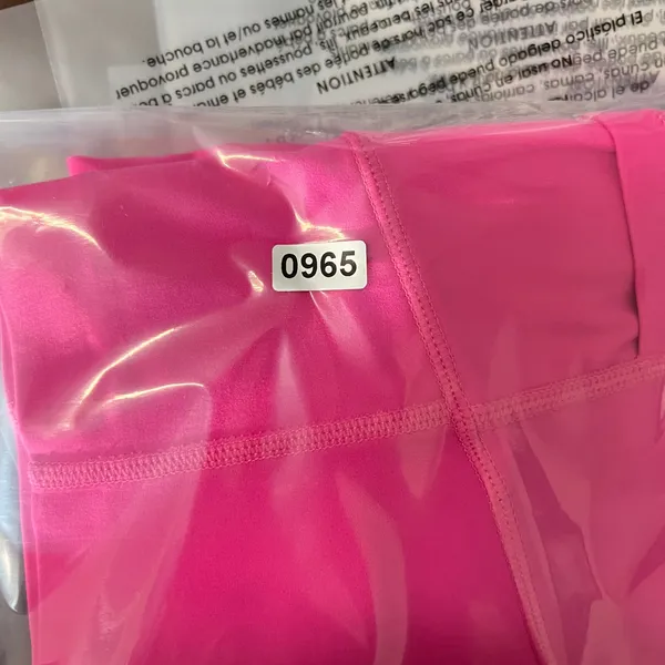 965 | Halara Scrunch Butt High Waisted Pockets‎ 7/8 Leggings Hot Pink Womens XL - Image 6