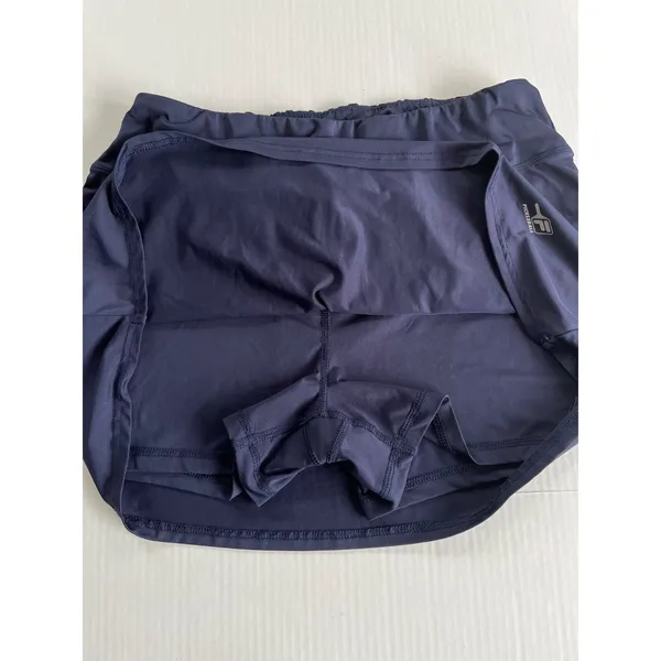 FILA Pickleball Skort Skirt Sz M Navy Stretch Flounce Shorts Sports - Image 5