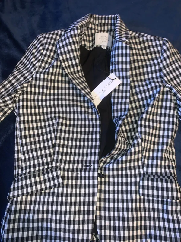 Checkered Blazer Xs - Image 2