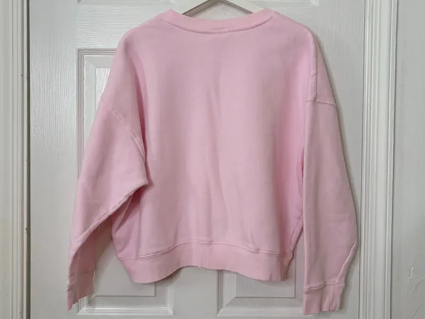 Barbie Pink Graphic Sweatshirt L Cozy Girly Coquette Casual Y2K Lounge Pullover - Image 3