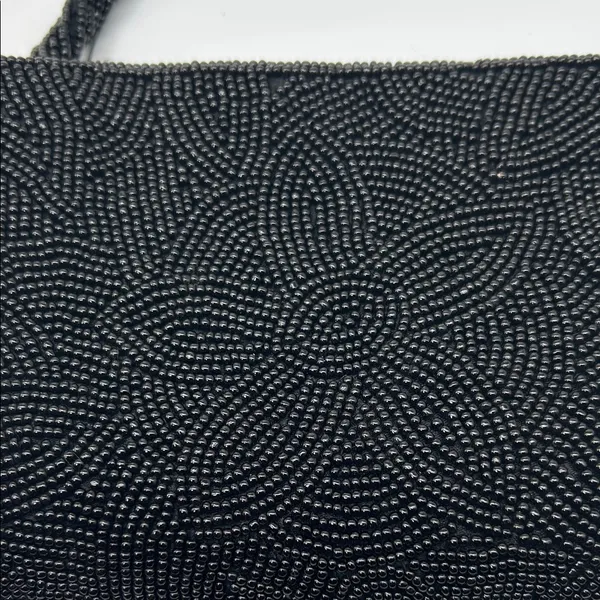 Bloomingdale's Elegant Black Beaded Wristlet - Image 2