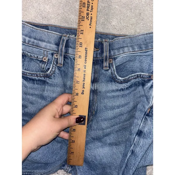 american eagle flare highest rise‎ 90s flare Distressed 0 short - Image 8