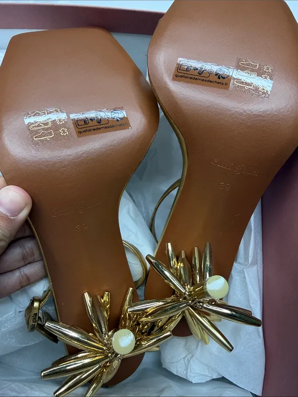 Cult Gaia Sunella Sandal Gold Color Size 39 EU/ 9 US - Image 11
