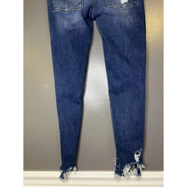 American Eagle Outfitters Jeans Womens 6 Medium Wash Jegging Crop Distressed - Image 6