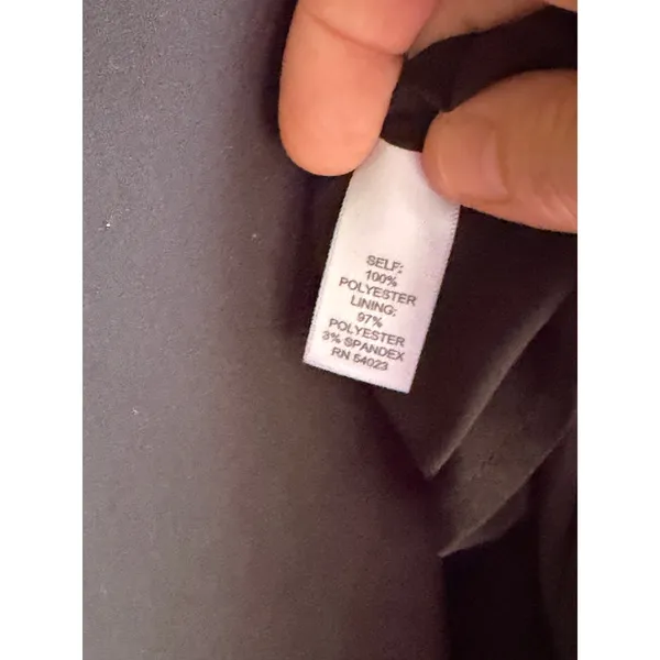 Tinley Road Black Shift Dress Small Sheer Sleeves Minimalist LBD - Image 8