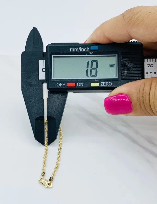 ❤️ Real 10k Gold Ankle Bracelet Rope 10” ❤ - Image 4