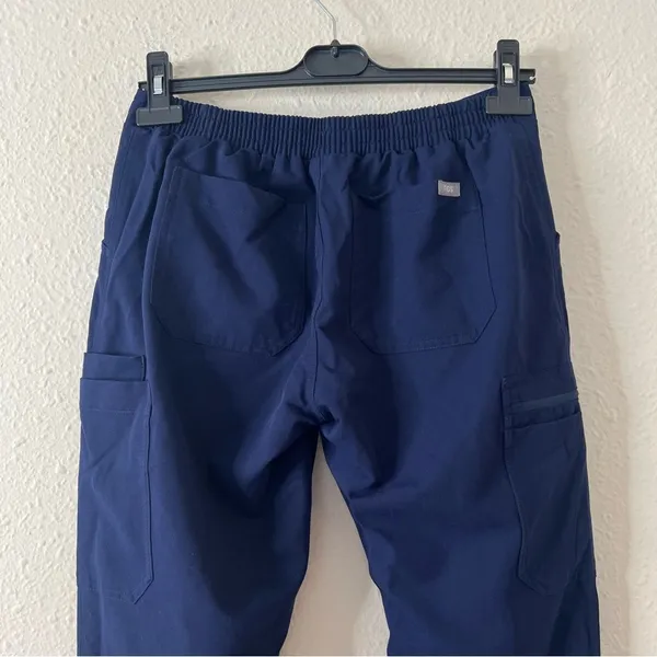 Figs Yola Skinny Scrub Pants Navy Blue Size Small - Image 7