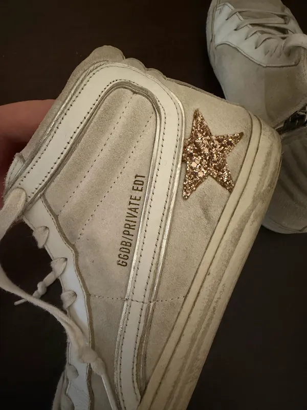 Golden Goose Suede Glitter Accents Sneakers - Image 6
